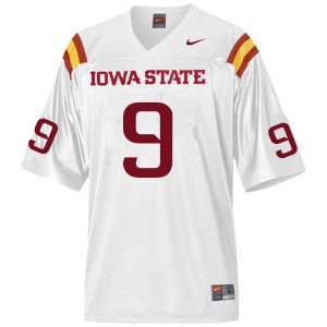 Men's Iowa State Cyclones Will McDonald #9 White Football Jerseys 436095-749