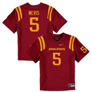 Men Iowa State Cyclones Andrew Mevis #5 Football Cardinal Jersey 355067-388