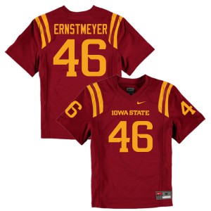 Men Iowa State Cyclones Andrew Ernstmeyer #46 Stitched Cardinal Jersey 464220-246