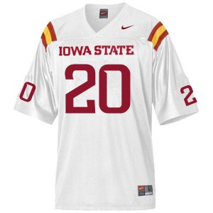 Men Iowa State Cyclones Hayes Gibson #20 Official White Jersey 823440-864