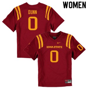 Women Iowa State Cyclones Corey Dunn #0 Player Cardinal Jersey 747330-983