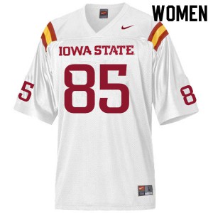 Womens Iowa State Cyclones Aidan Bitter #85 NCAA White Jersey 892701-802
