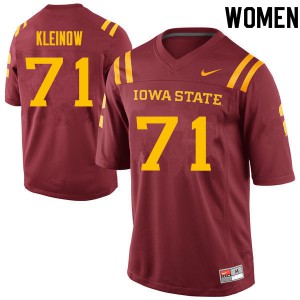 Women's Iowa State Cyclones Alex Kleinow #71 Alumni Cardinal Jersey 747735-684