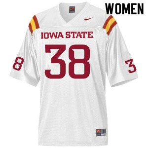 Women's Iowa State Cyclones Ar'Quel Smith #38 Official White Jerseys 102228-858