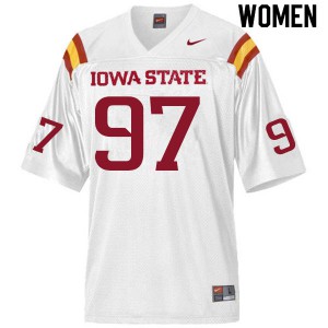 Women Iowa State Cyclones Drake Nettles #97 Player White Jersey 613623-573