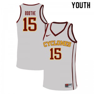 Youth Iowa State Cyclones Carter Boothe #15 University White Jerseys 491627-189