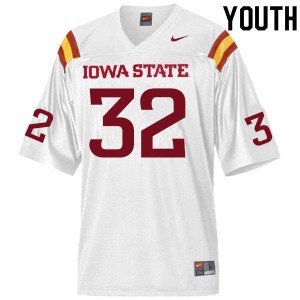 Youth Iowa State Cyclones Gerry Vaughn #32 White Player Jerseys 242727-717