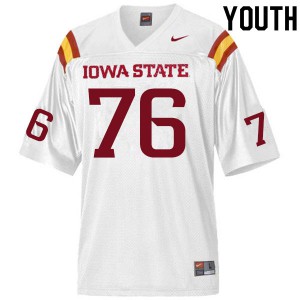 Youth Iowa State Cyclones Joey Ramos #76 White Official Jerseys 864846-363