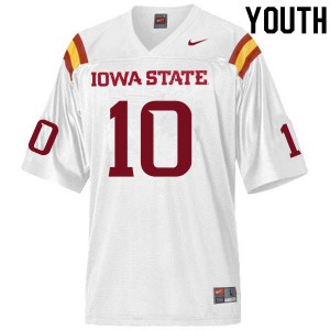 Youth Iowa State Cyclones Tayvonn Kyle #10 White Player Jerseys 948565-808