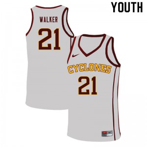 Youth Iowa State Cyclones Jaden Walker #21 Official White Jerseys 460368-773