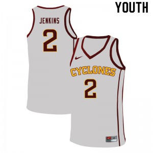 Youth Iowa State Cyclones Nate Jenkins #2 White Basketball Jersey 809347-196