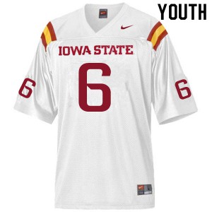 Youth Iowa State Cyclones Rory Walling #6 White High School Jersey 316012-711