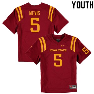 Youth Iowa State Cyclones Andrew Mevis #5 Cardinal Alumni Jersey 322926-744