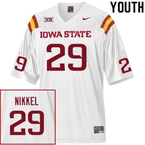 Youth Iowa State Cyclones Ben Nikkel #29 White NCAA Jersey 670542-300