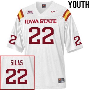 Youth Iowa State Cyclones Deon Silas #22 University White Jersey 206979-658