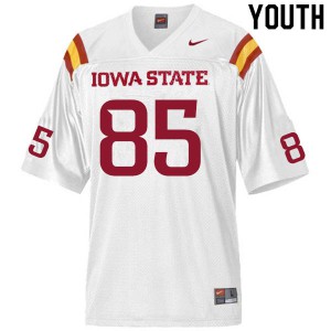 Youth Iowa State Cyclones Aidan Bitter #85 NCAA White Jerseys 593893-155