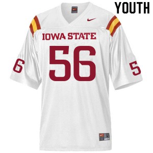 Youth Iowa State Cyclones Anthony Smith #56 Football White Jersey 992904-182