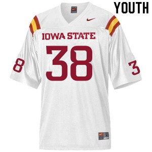 Youth Iowa State Cyclones Ar'Quel Smith #38 University White Jersey 311616-619