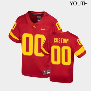 Youth Iowa State Cyclones Custom #00 Cardinal NCAA Untouchable Jerseys 824132-158
