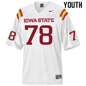Youth Iowa State Cyclones Jeremiah Marlin #78 Embroidery White Jersey 568845-143
