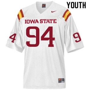 Youth Iowa State Cyclones Kyle Krezek #94 White Player Jersey 577916-503