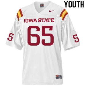Youth Iowa State Cyclones Sam Rengert #65 White Player Jersey 376775-467