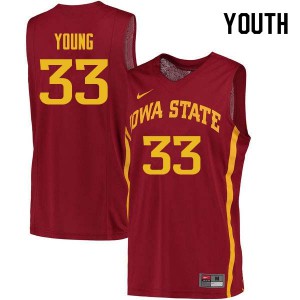Youth Iowa State Cyclones Solomon Young #33 Cardinal Alumni Jersey 542358-464